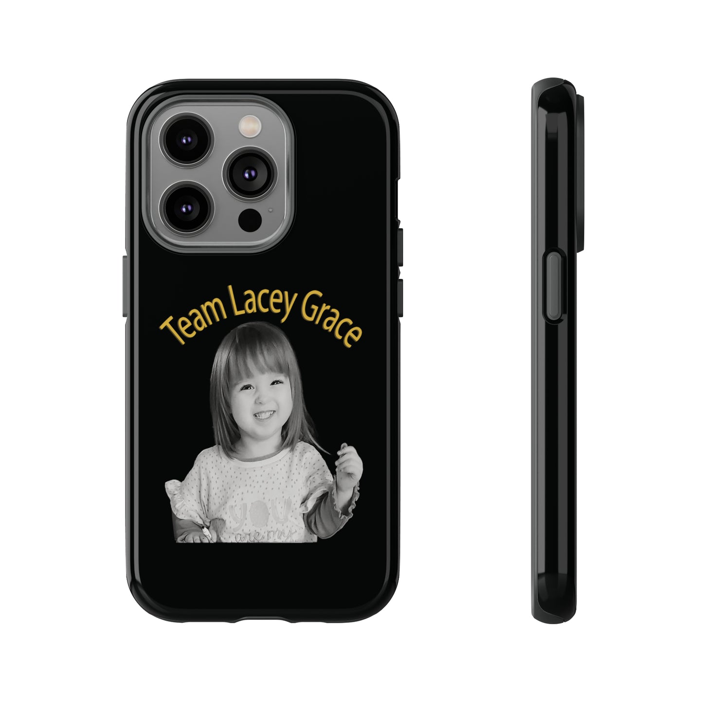 Tough Phone Cases - B&W Lacey