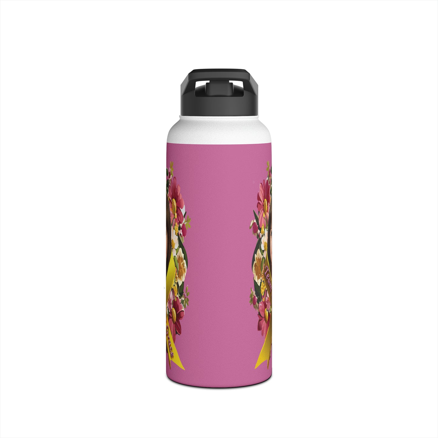 Stainless Steel Water Bottle - Lacey w/ Flowers