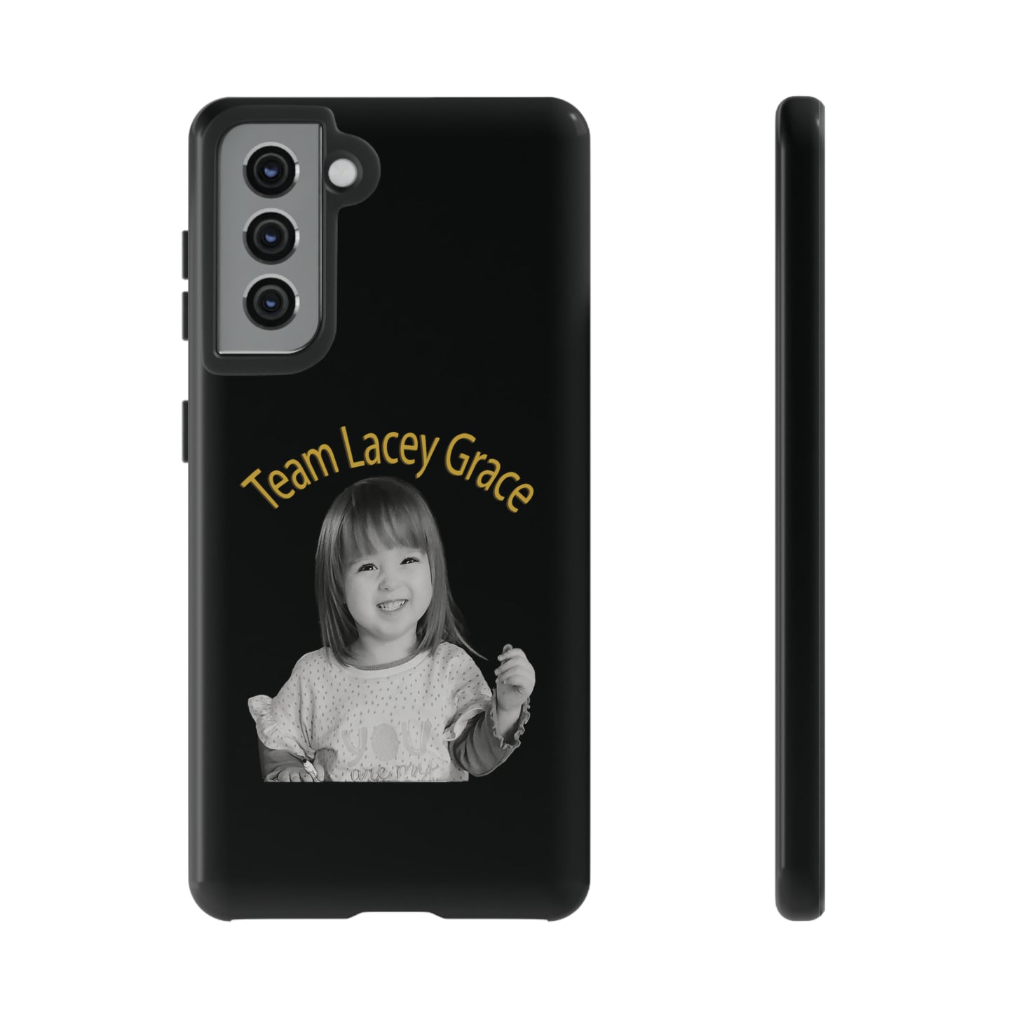 Tough Phone Cases - B&W Lacey