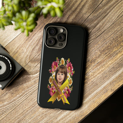 Tough Phone Cases - Lacey w/ Flowers (Black)