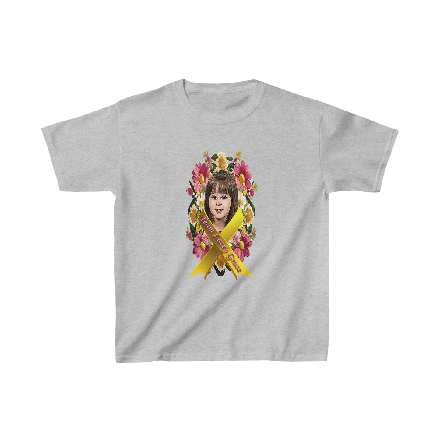 Kids T-Shirt - Lacey w/ Flowers