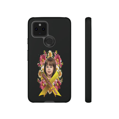 Tough Phone Cases - Lacey w/ Flowers (Black)