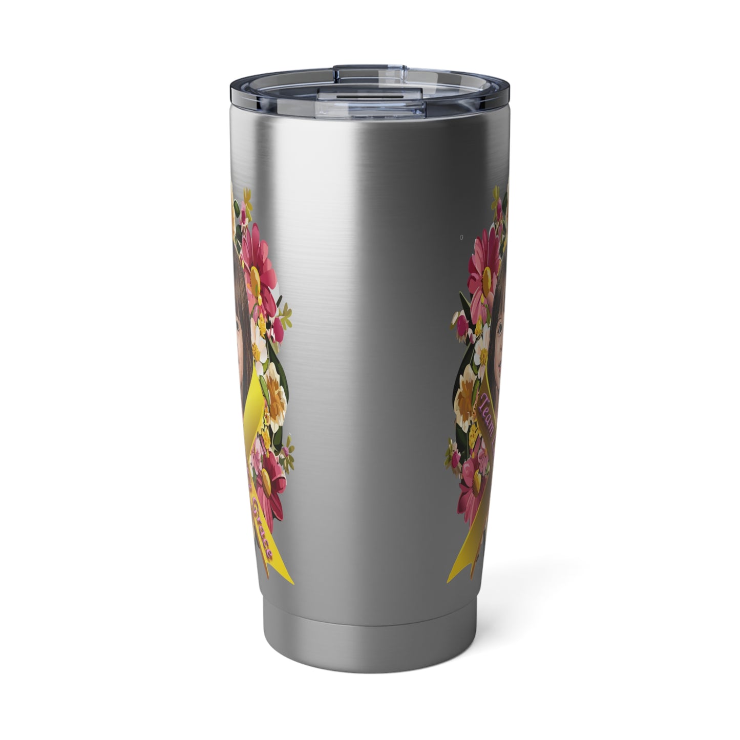 20oz Tumbler - Lacey w/ Flowers