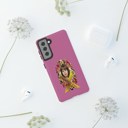 Tough Phone Cases - Lacey w/ Flowers (Pink)