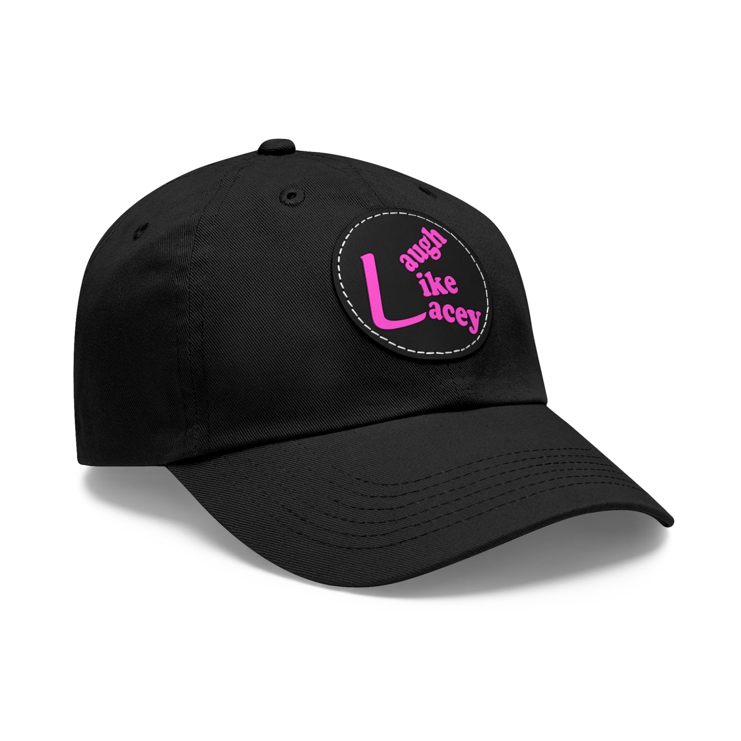 Adult Hat with Leather Patch - Laugh Like Lacey