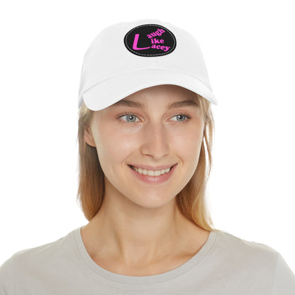 Adult Hat with Leather Patch - Laugh Like Lacey