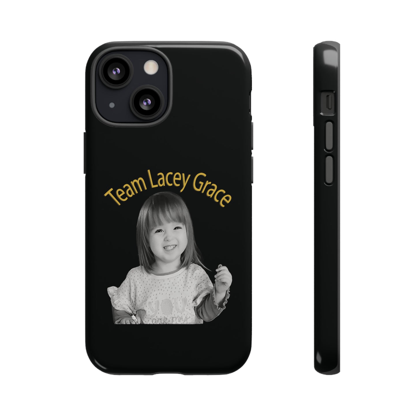 Tough Phone Cases - B&W Lacey