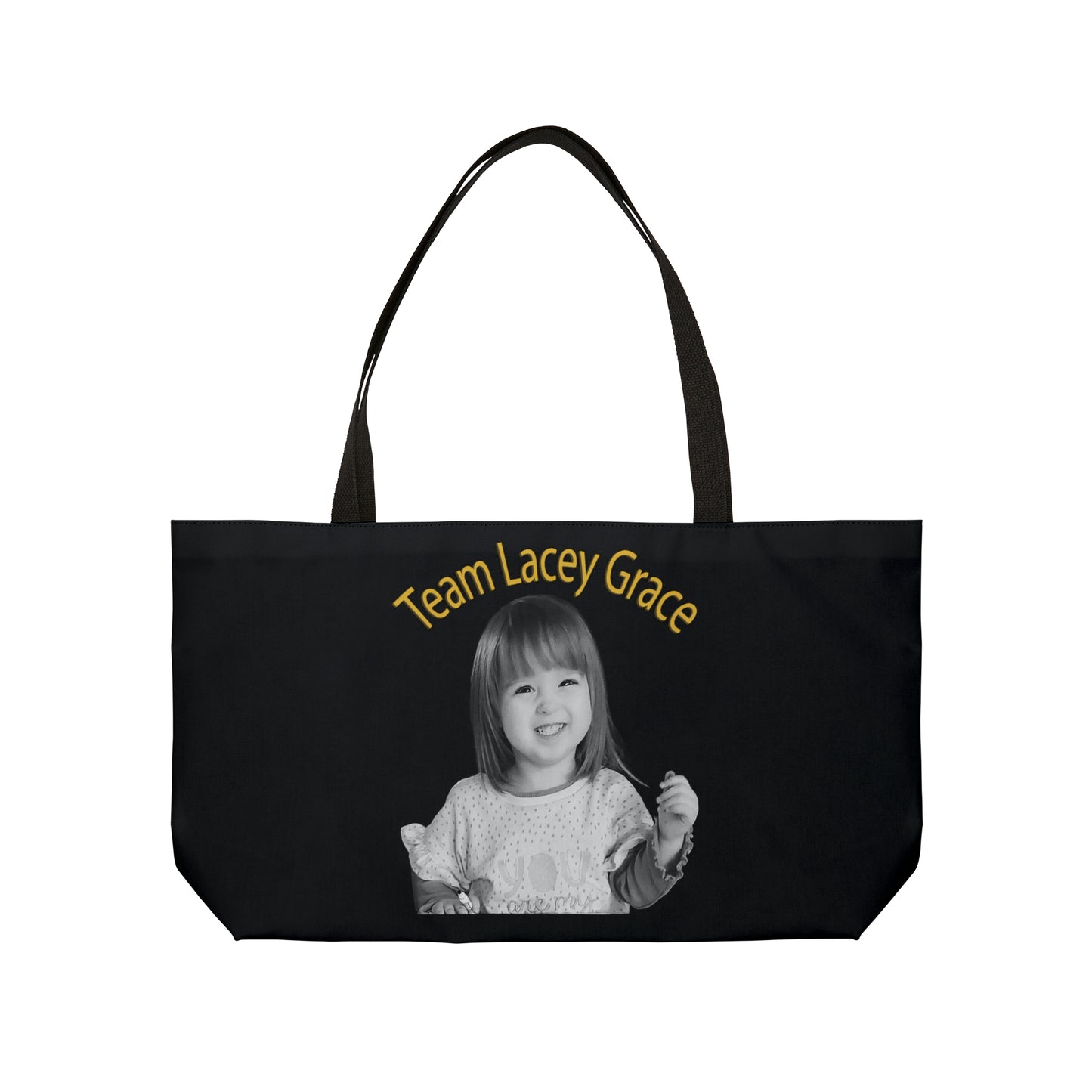 Weekender Tote Bag - B&W Lacey