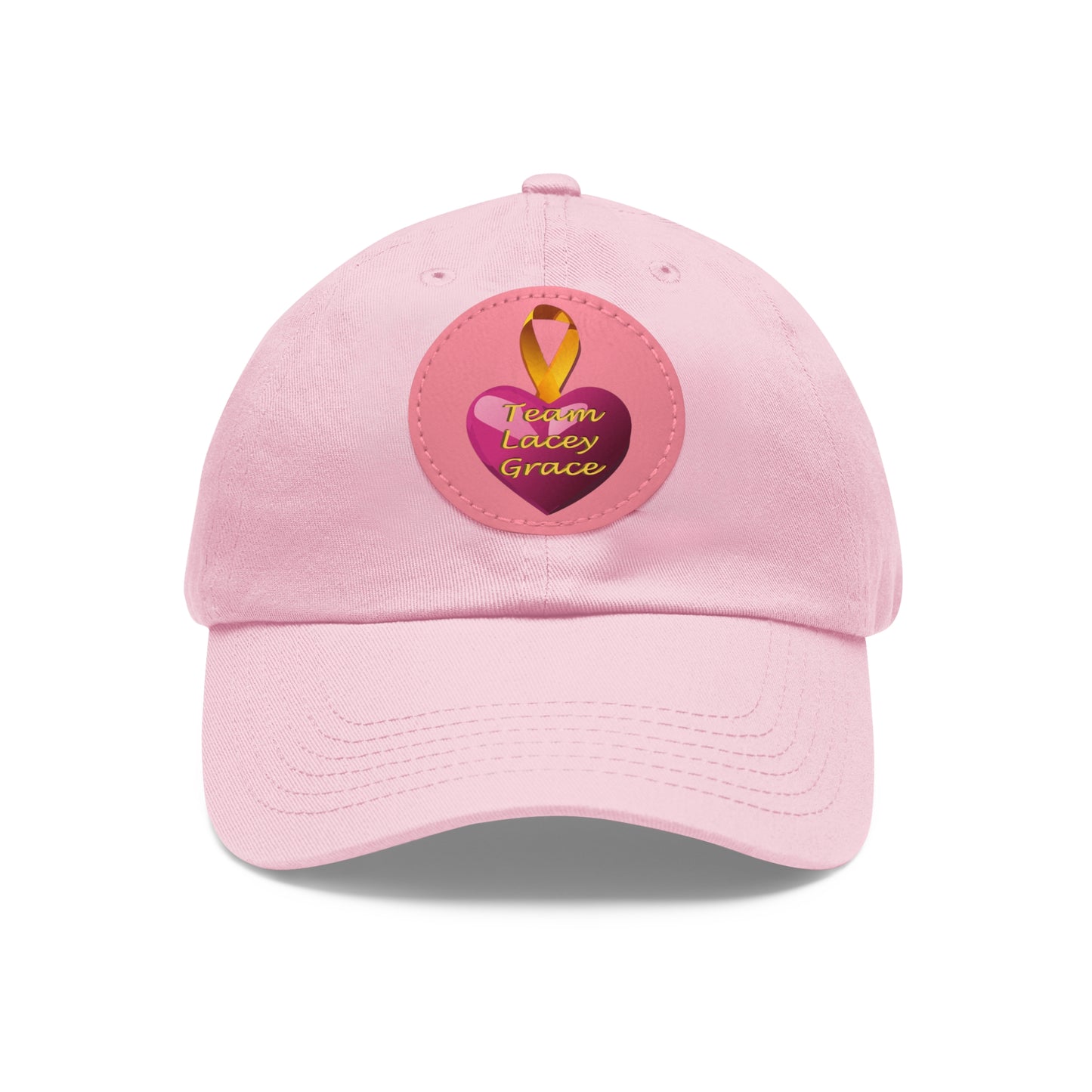 Adult Hat with Leather Patch - Heart Ornament