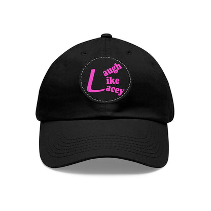 Adult Hat with Leather Patch - Laugh Like Lacey