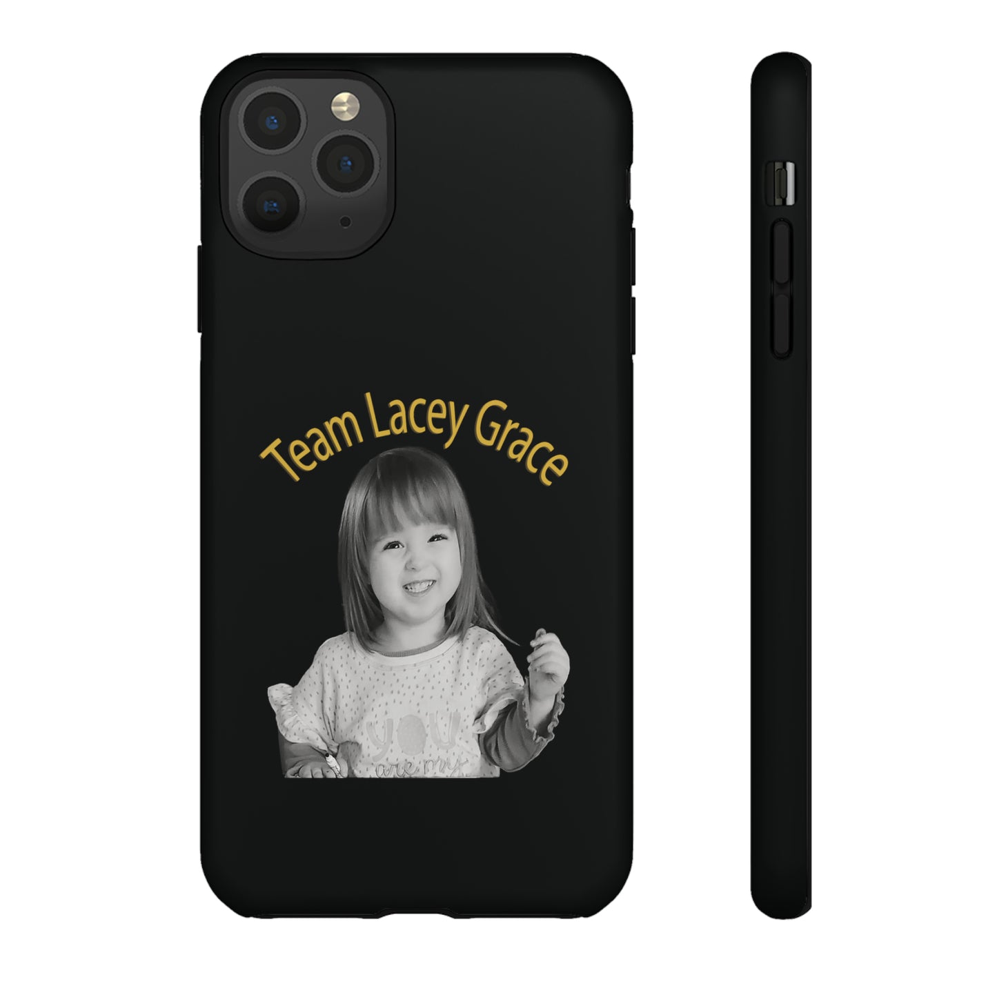 Tough Phone Cases - B&W Lacey