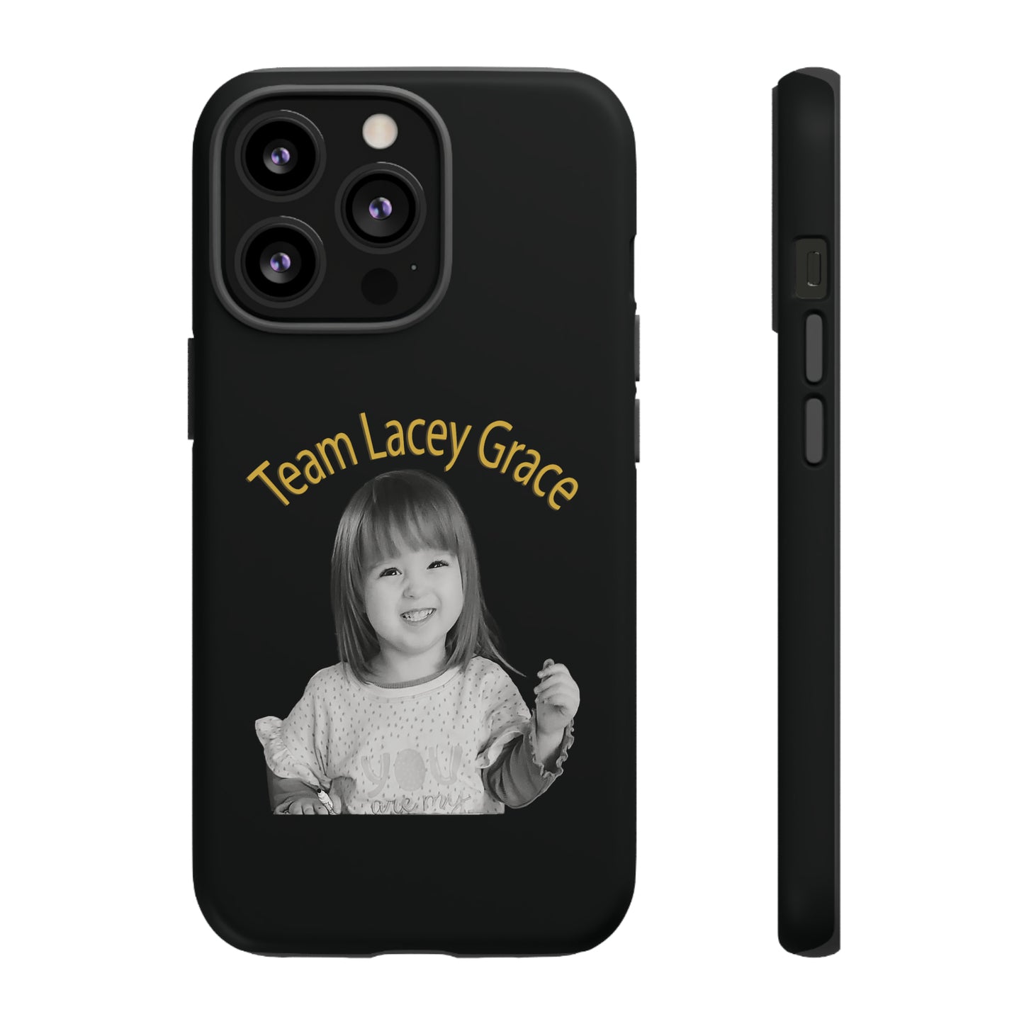 Tough Phone Cases - B&W Lacey