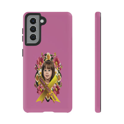 Tough Phone Cases - Lacey w/ Flowers (Pink)