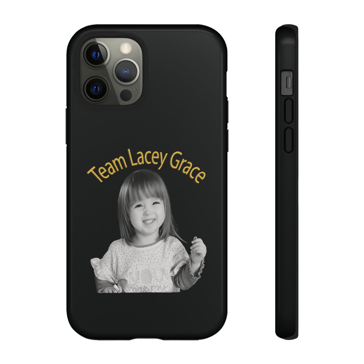 Tough Phone Cases - B&W Lacey