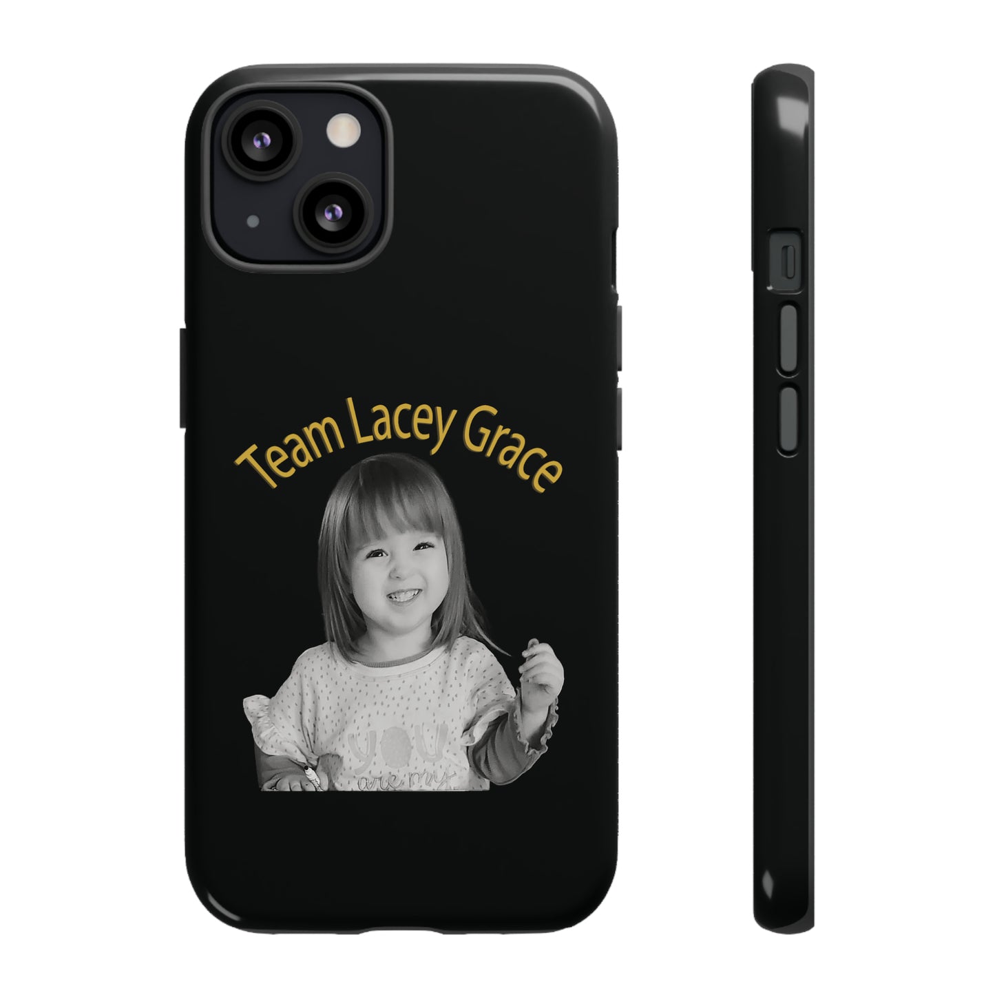 Tough Phone Cases - B&W Lacey