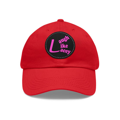 Adult Hat with Leather Patch - Laugh Like Lacey