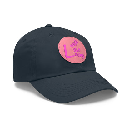 Adult Hat with Leather Patch - Laugh Like Lacey